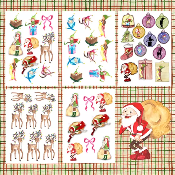 contraportada complemento Die Cuts Dulce Navidad